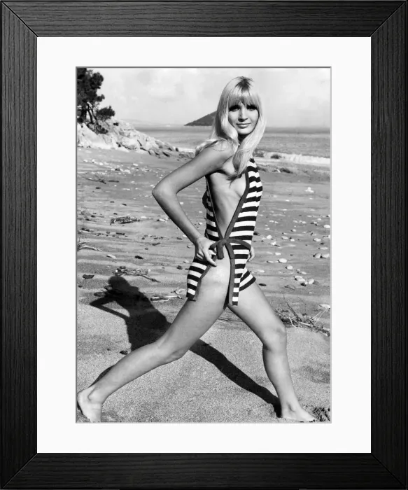 Framed Print : One piece swimsuit print from January 1968 Framed Print : One piece swimsuit print from January 1968