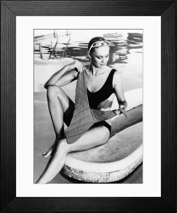Framed Print : Fashion Print: Versatile Swimsuit