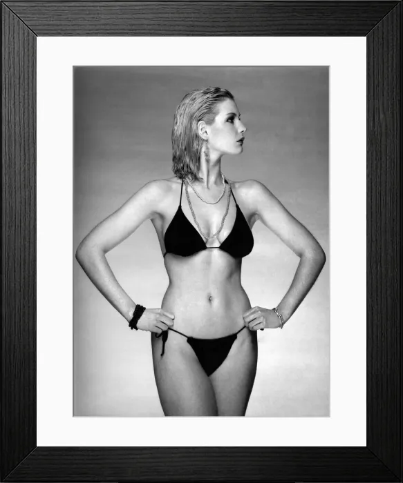Framed Print : Fashion - Beachwear Print, March 1985 Framed Print : Fashion - Beachwear Print, March 1985