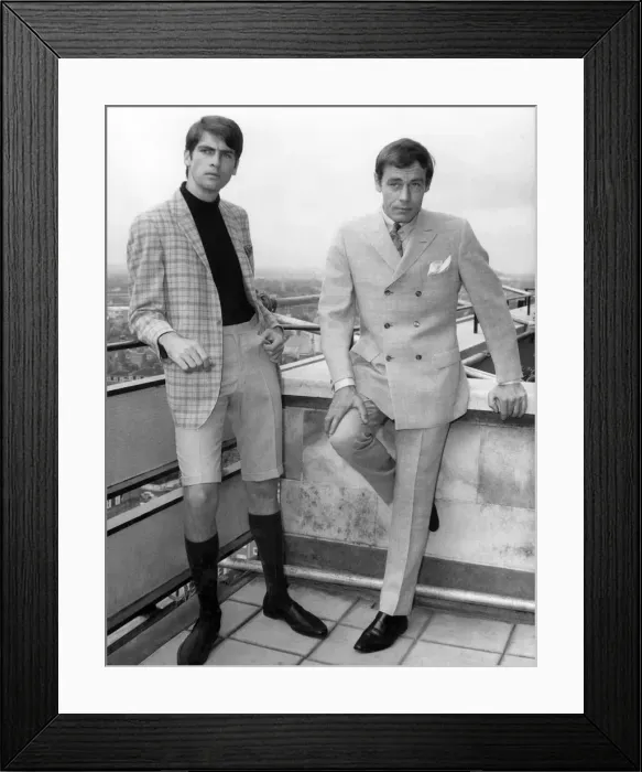 Framed Print : Sweden Fashion 1960s Print: Mens Suits and Casual Wear Collection