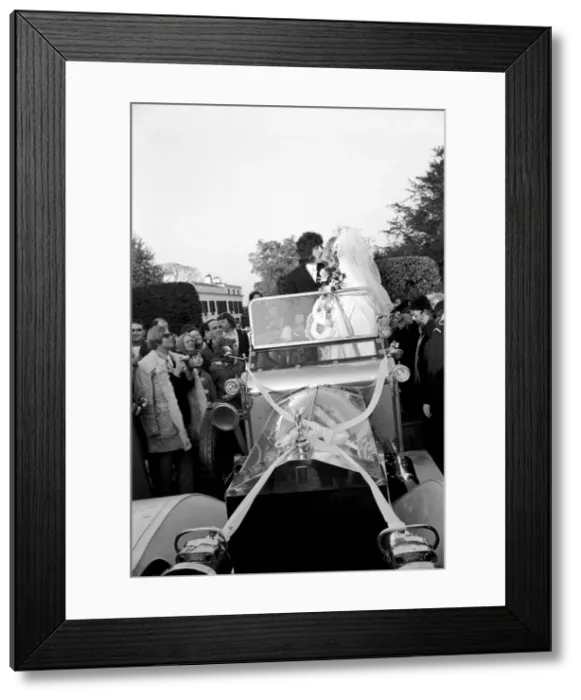 Framed Print : Vintage Car Photo Print of Alan Blakley's Wedding Framed Print : Vintage Car Photo Print of Alan Blakley's Wedding