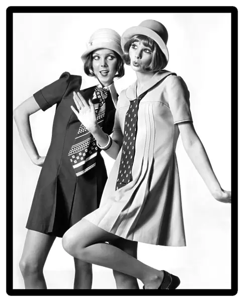 Clothing: The flippant floppers - 1972 style. Charlotte, left