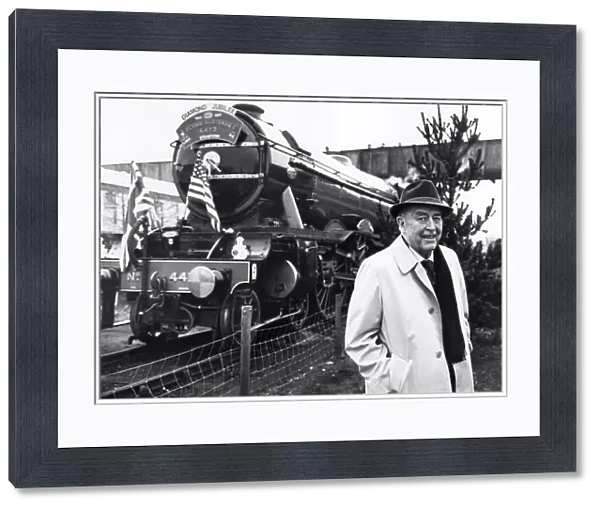 Hollywood star Ray Milland is reunited with Flying Scotsman for its diamond jubilee in