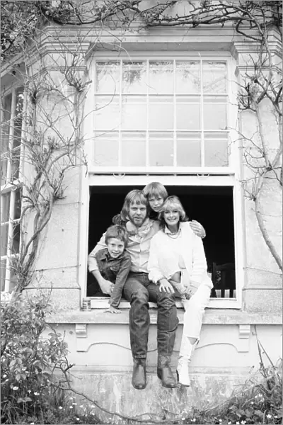 Rick Wakeman and family seen here at home. May 1982 82 2864