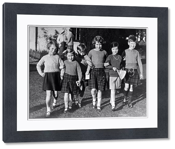 Queen Elizabeth II - aged 9 - Princess Elizabeth at the 6th birthday party of the Master