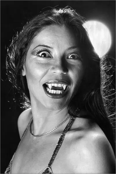 Actress Nai Bonet seen here as a female vampire. July 1979 P003836