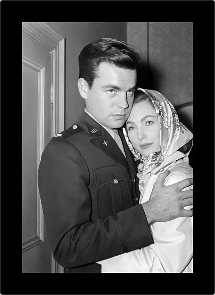 Robert Wagner and Shirley Anne Field in a scene from the film 'The War Lover'