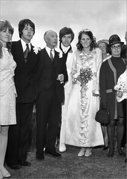 Mike McCartneys Wedding. Paul McCartney, Jim McCartney (father) groom