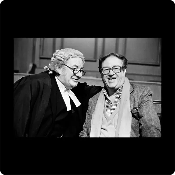 Actor Leo Mckern with John Mortimer QC, writer of the TV series Rumpole of the Bailey