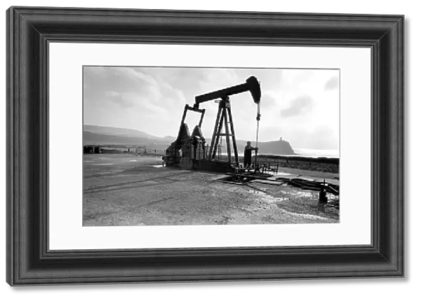Oil well at Kimmeridge, near Wareham, Dorset. February 1975 75-00984