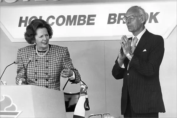 General Election: Prime Minister Margaret Thatcher seen here with husband Dennis
