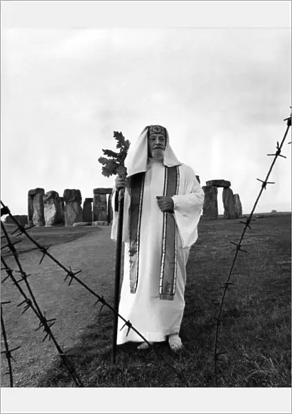 Dr. Thomas Maughan, Chief Druid at the dawn ceremony of the summer Solstice celebrations