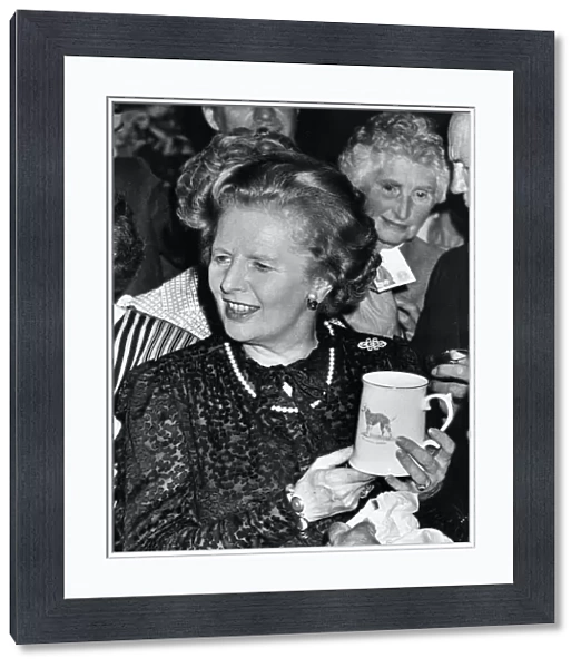 Margaret Thatcher visits Seaton Deleval Hall