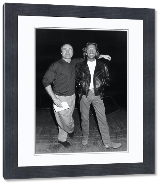 Eric Clapton With Phil Collins Before The Concert At The Royal Albert HAll