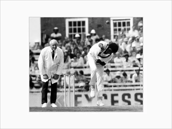 Michael Holding bowling at the Oval 1976 England v West Indies