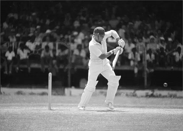 England in West Indies 1981. Geoff Boycott at the crease. 26th May 1981
