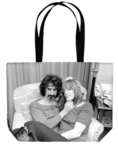 Frank Zappa Composer and musician and wife Gila. January 1971 71-00141