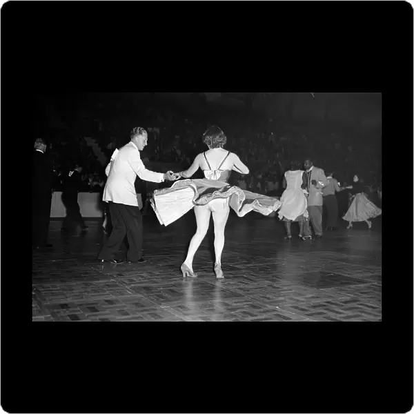 Jive Championship at Haringey dance hall London, June 1956 Dance Contest
