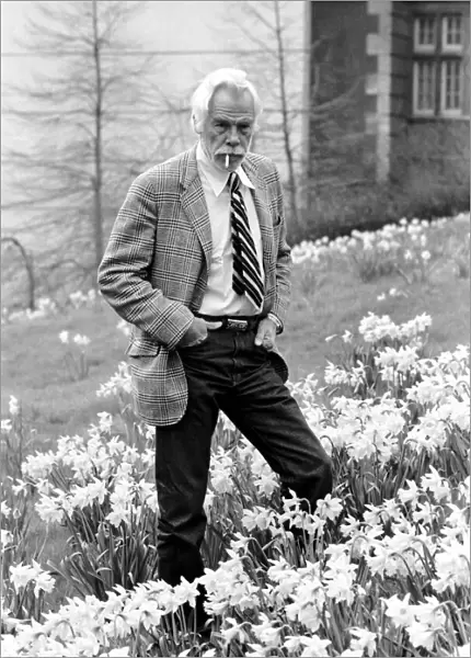 American actor Lee Marvin during a visit to England. February 1975