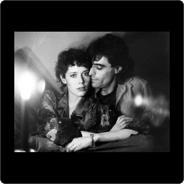 Lovers Silvia Kristel and Ian McShane. The dutch actress has been with the Manchester