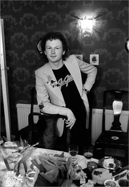 Composer Mike Batt seen here at the home of Sonia Allison the Daily Mirror cook who