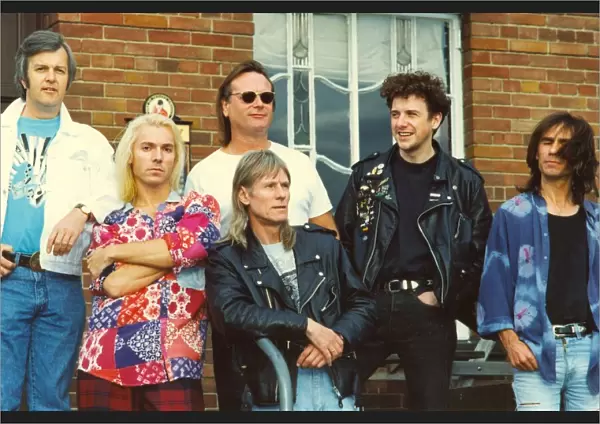 Hilton Valentine (front centre), former guitarist with The Animals