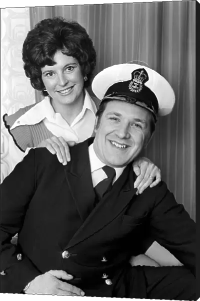 Kathy Houlding with her husband John who is a Chief Petty Officer in the Royal Navy