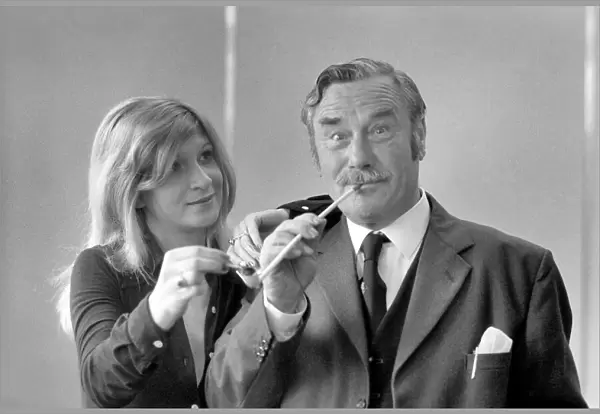 Pipe smoking Champion Robert Locke of Hayes, Middlesex, is pursued by typist Liliana