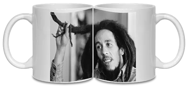 Jamaican singer Bob Marley seen here in interview with the Daily Mirror following the ban