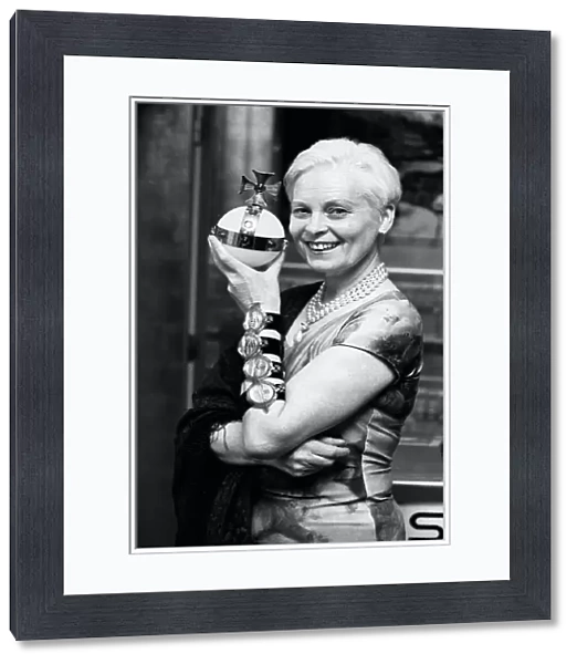 Vivienne Westwood award winning fashion designer pictured at the Swatch shop in Oxford