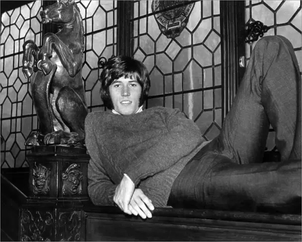 Barry Gibb of the Bee Gees pop group, pictured at the home of his manager