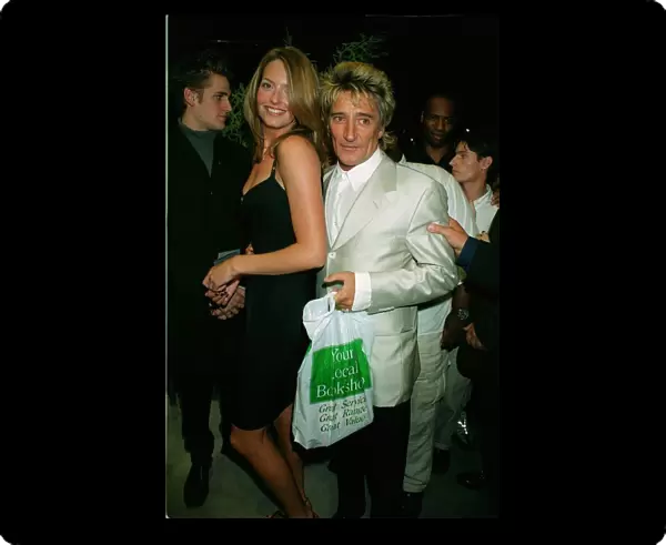 Rod Stewart with current girlfriend Sharon September 1999 at the opening of