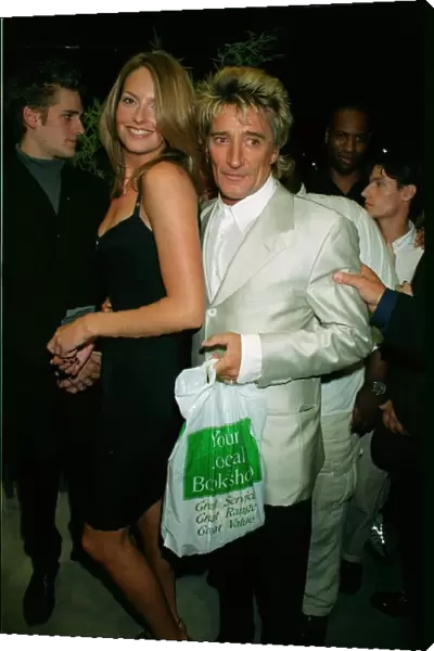 Rod Stewart with current girlfriend Sharon September 1999 at the opening of
