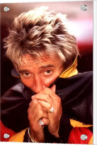 Rod Stewart back stage at his 1998 New York Concert