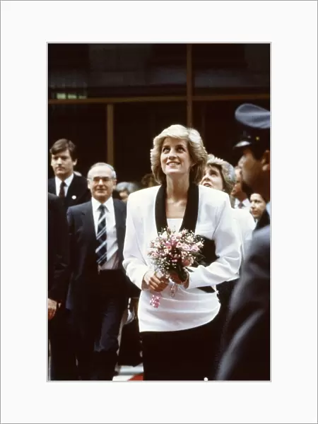 Diana Princess of Wales visits the Boys Town Orphanage and Children
