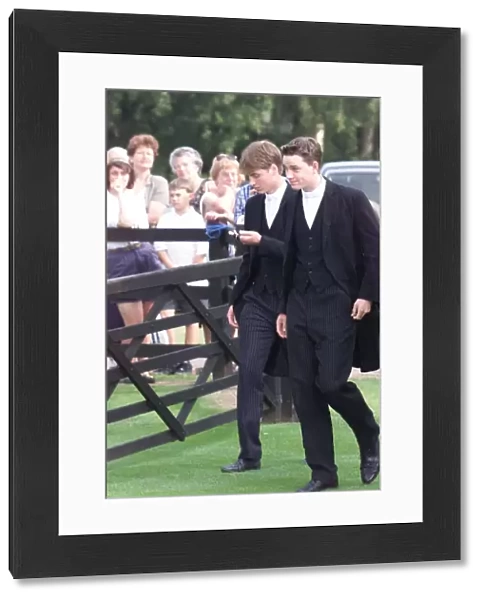 Prince William at Windsor for the Eton Tea Party June 1999 at Guards Polo