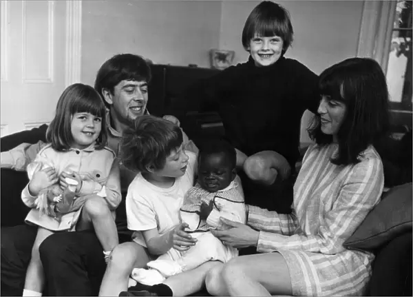 John Mayall of John Mayall & the Bluesbreakers with his wife Pamela and children Tracey