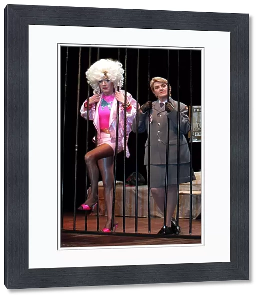 Lily Savage head through the bars she stars in Prisoner cell block H the musical with