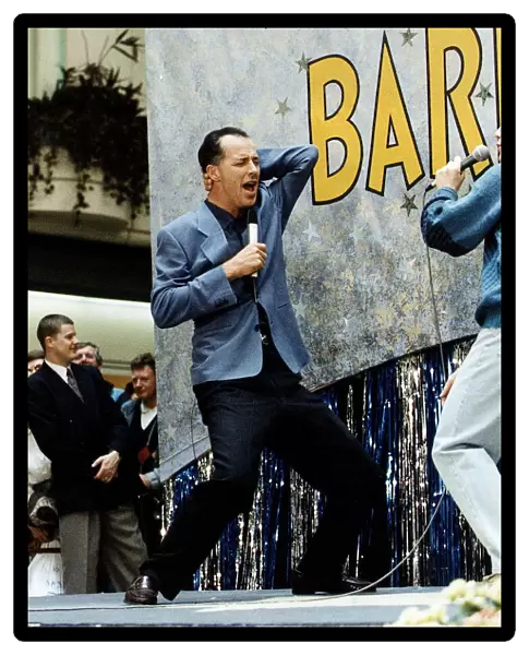 Michael Barrymore comedian - performing on stage May 1992
