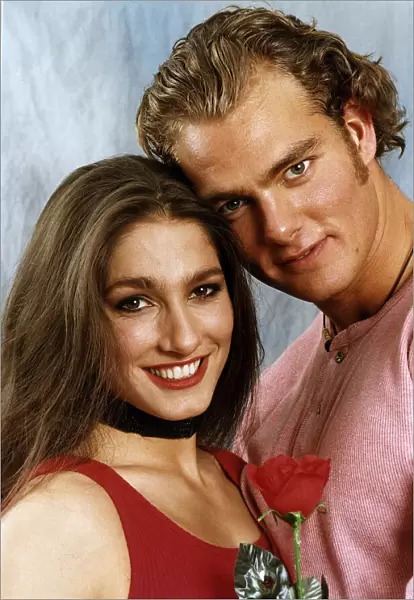 James Crossley and Diane Youdale alias Jet and Huneter of the Gladiators tv game show