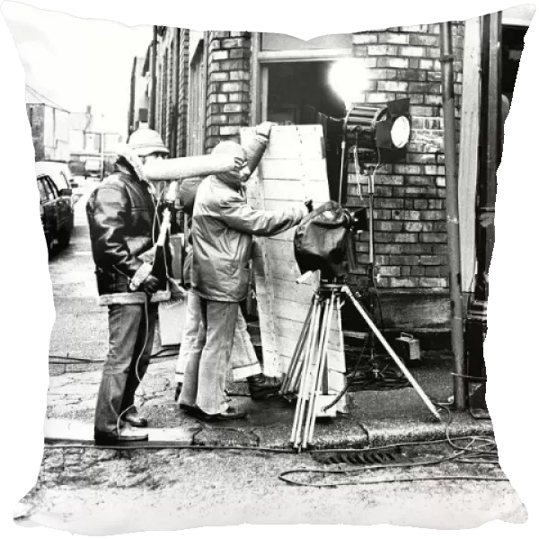 Filming of the television programme 'When the Boat comes in'
