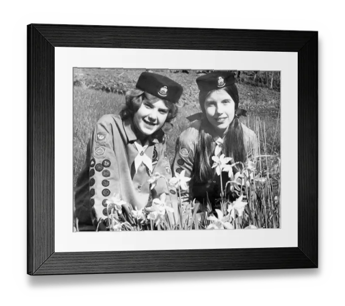 Framed Print : Queens Guide Award Print 1972 Framed Print : Queens Guide Award Print 1972