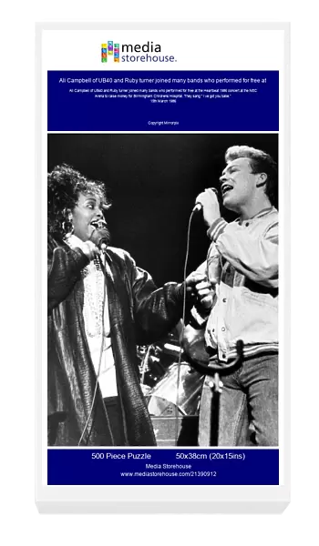 Ali Campbell of UB40 and Ruby turner joined many bands who performed for free at