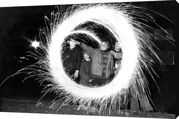 Ian Iredale of Hamsterley Crescent, Wrekenton, whirls a safe hand sparkler to show his