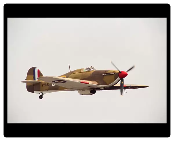 Hawker Hurricane WW2 fighter aircraft, flown by the RAF in the Battle of Britain