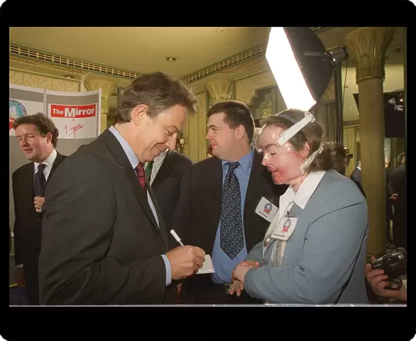The Mirror Pride of Britain Awards 1999 - Donna Marie Gillion with Tony Blair at the The