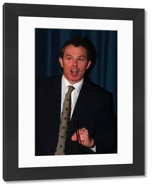Tony Blair British Prime Minister March 1999, is photographed at the launch Excellence in