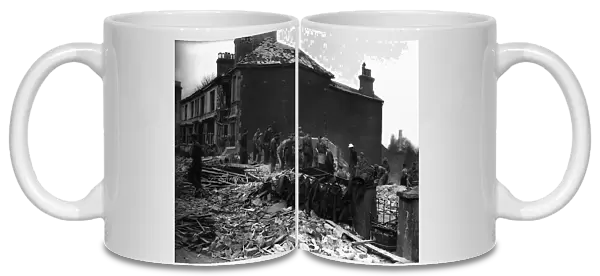 WW2 Bomb Damage in Ashford in Kent 24th March 1943