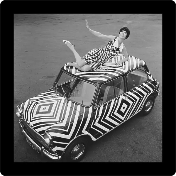Here it is! The car for the Op Art girl (optical art girl