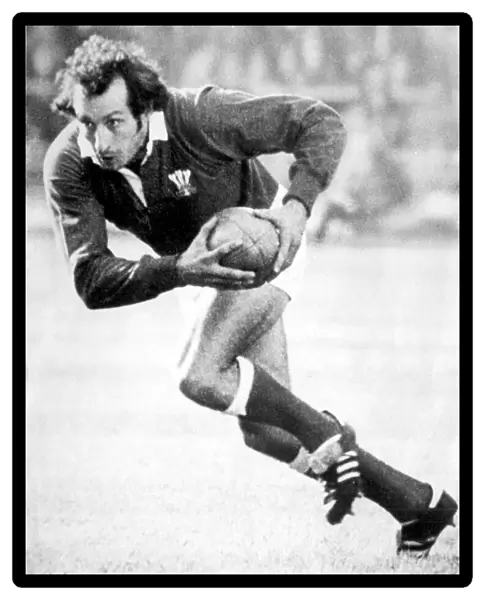 Gareth Edwards, Cardiff and Wales international rugby player. Circa 1975